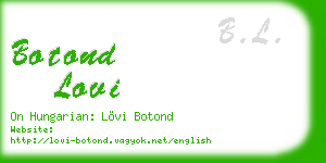 botond lovi business card